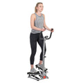 Twist Stair Stepper W/Handlebar, Twisting Stepper W/ LCD Monitor, 250 LB Capacity, Mini Gym